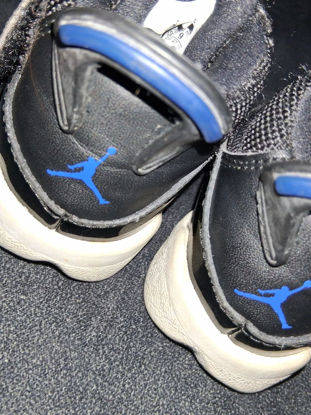Nike Jordan Kids' Black and Blue Athletic Shoes 6-9 Months